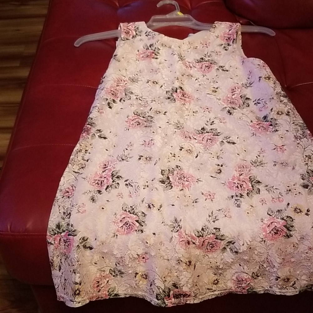 SOLD! Spring sale!!! Little girl pink floral dress